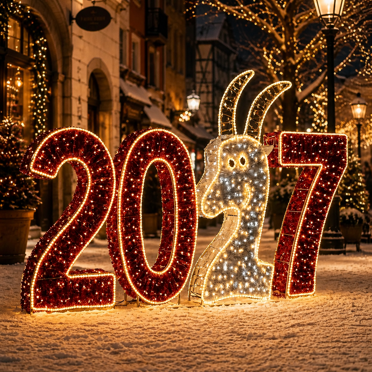 close Световые цифры 2027 Символ года — изображение 1