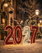 Световые цифры 2027 Символ года — изображение 4